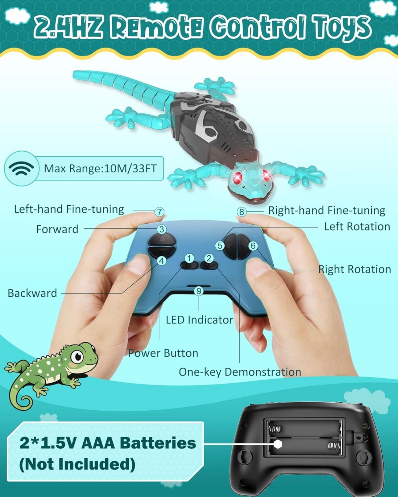 Gravity Gecko™ Wall Climbing Lizard